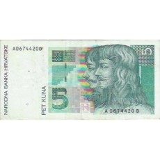 Croácia 5 Kuna 1993